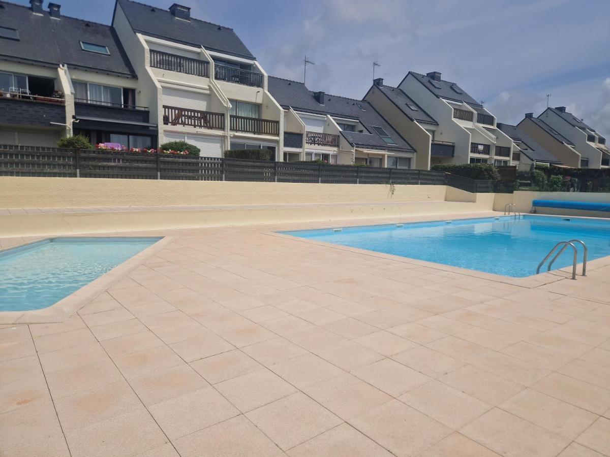 Guidel-Plages Studio Lumineux Balcon Vue Mer & Piscine Dış mekan fotoğraf