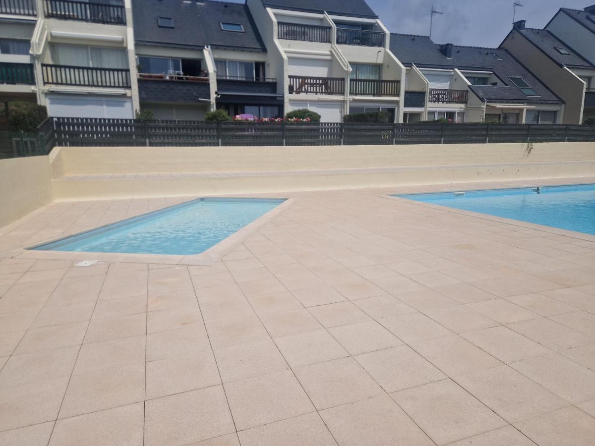 Guidel-Plages Studio Lumineux Balcon Vue Mer & Piscine Dış mekan fotoğraf
